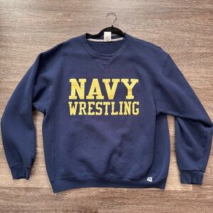 Russell Athletic Navy Wrestling Men's Crewneck Sweater